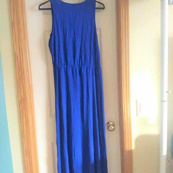 Tristan beautiful cobalt royal blue maxi sleeveless dress NWOT - Picture 2 of 10